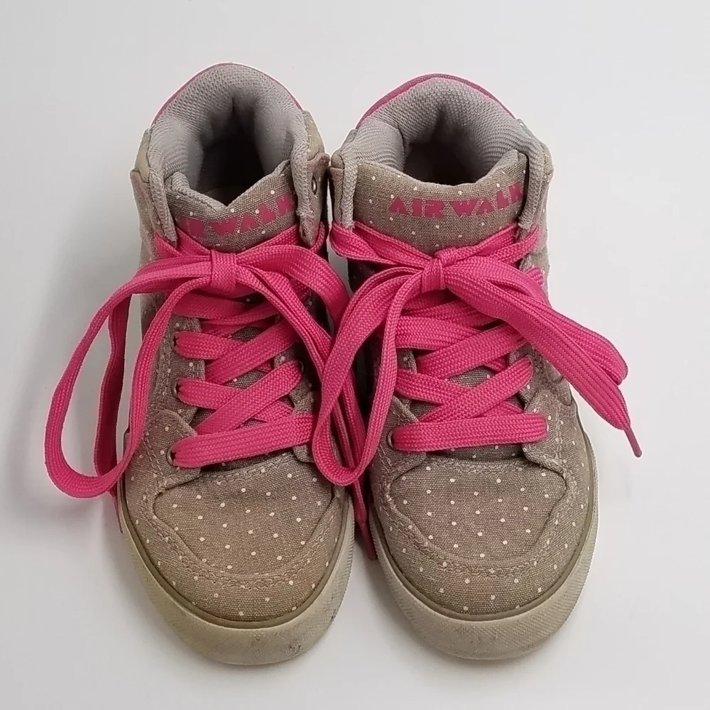 Airwalk Polka Dot Hightop Sneakers Kid 1.5 Y